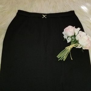 Ecru Black Mini Skirt